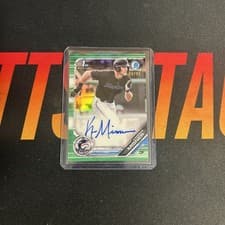 Kameron Misner 2019 Bowman Draft Chrome Picks Autograph card