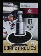 Darcy Kuemper 2024-25 SP Game Used 2022 Stanley Cup Carpet Relics card