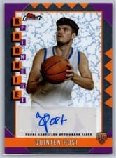 2024-25 Finest Rookie Finest Autographs Quinten Post #RFA-QP card