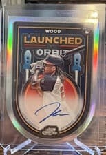 2025 Topps Cosmic Chrome Launched Into Orbit Autographs James Wood #LIOA-JW card
