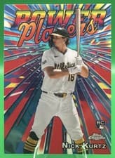 2025 Topps Chrome Update Power Players Nick Kurtz #PP-30 card