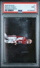 2025 Panini Black Smokescreen Brock Purdy #1 card