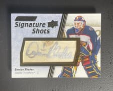 2024-25 Upper Deck Engrained Icons Signature Shots Manufactured Stick Relics Damian Rhodes #SS-DR card