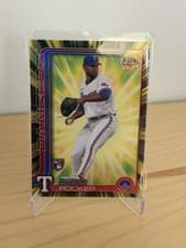 2025 Topps Chrome Radiating Rookies Kumar Rocker #RR-9 card