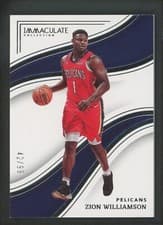 2022 Panini Immaculate Zion Williamson #49