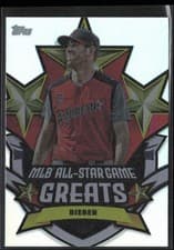 2025 Topps All Star Game All-Star Game Greats Shane Bieber #ASGG-13 card