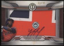 2025 Topps Tribute Prime Patch Autograph Relics Yordan Alvarez #PPA-YA card