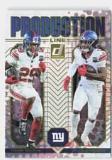 Malik Nabers / Tyrone Tracy Jr. 2025 Donruss Production Line card