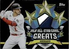 2025 Topps All Star Game All-Star Game Greats Relics Nolan Arenado #ASGR-NA card