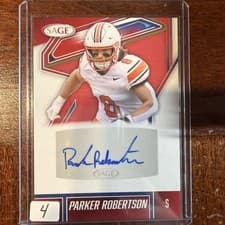 2026 SAGE Football Autographs Parker Robertson #A-PR card
