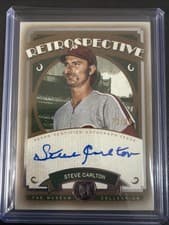 2025 Topps Museum Collection Retrospective Signatures Steve Carlton #RS-SC card
