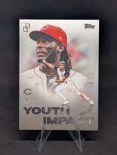 2025 Topps Dynamic Duals Youth Impact James Wood / Elly De La Cruz #YI-01 card