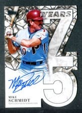 2026 Topps 75 Years of Topps Die-Cut Autographs Mike Schmidt #75YA-MS card