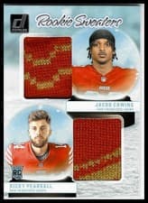 Jacob Cowing / Ricky Pearsall 2024 Donruss Rookie Holiday Sweater Duals card