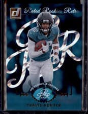 2025 Donruss Rated Rookies Retro Travis Hunter #4 card