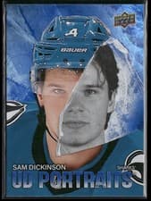 Sam Dickinson 2025 Upper Deck Series 2 UD Portraits card