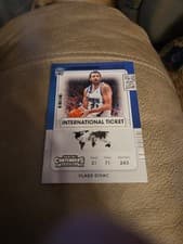 Vlade Divac 2021 Panini Contenders International Ticket card