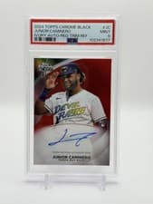 2024 Topps Chrome Black Ivory Autographs Junior Caminero #CPA-JC card