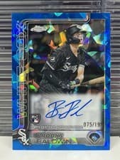 2025 Topps Chrome Sapphire Rookie Autographs Sapphire Brooks Baldwin #RA-BB card