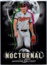 2025 Topps Chrome Black Nocturnal Jackson Holliday #NOC-13 card