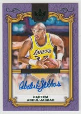 2024-25 Panini Court Kings Legacy Portrait Signatures Kareem Abdul-Jabbar #LP-KAJ card