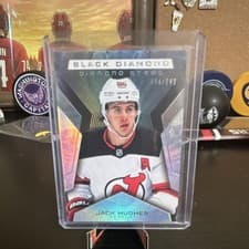 2025-26 Upper Deck Black Diamond Diamond Stars Jack Hughes #BDS-HU card