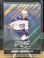 2024-25 Upper Deck MVP Under the Scope Johnny Gaudreau #US-25 card
