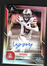 2025 Bowman University Chrome Chrome Prospect Autographs Luke Wysong #BCA-LW card