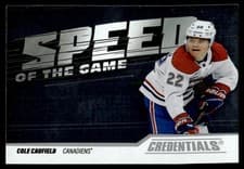 2024-25 Upper Deck Credentials Speed of the Game Stars Cole Caufield #SG-CC card