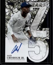 2026 Topps 75 Years of Topps Die-Cut Autographs Jazz Chisholm Jr. #75YA-JCJ card
