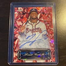 2024 Topps Chrome Sapphire Edition Selections Autographs Ronald Acuña Jr. #SSA-RA card