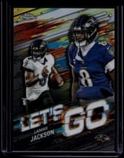 2025 Topps Chrome Let's Go Lamar Jackson #LG-2 card