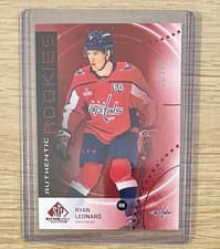 Ryan Leonard 2025 SP Game Used Authentic Rookies card