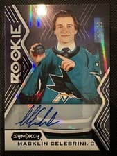2024-25 Upper Deck Synergy Base Set - Extended Rookie Macklin Celebrini #R-MC card