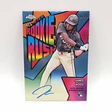 2025 Topps Chrome All-Etch Rookie Rush Autographs James Wood #CAER-JWO card