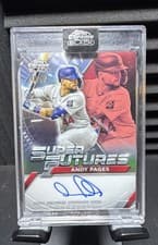 2025 Topps Chrome Black Super Futures Autographs Andy Pages #FSA-AP card