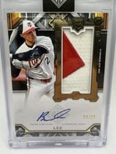 2025 Topps Transcendent Collection Rookie Showcase Patch Autographs Brooks Lee #RSPA-LEE card