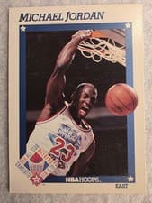 Michael Jordan 1991 Hoops card