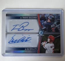 2025 Bowman Draft Prospect Dual Autographs Travis Bazzana/Eli Willits #PDA-BW card
