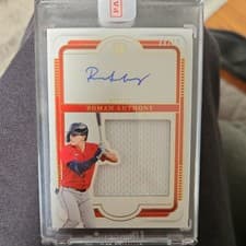 2025 Panini National Treasures Silhouette Signatures Roman Anthony #18 card