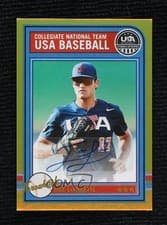2025 Panini Stars & Stripes USA Baseball Throwback Signatures Jace LaViolette #AS-JL card