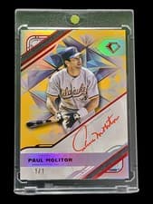 2025 Topps Diamond Icons White PolychromatINK Autographs Paul Molitor #WPA-PM card