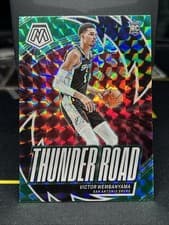 Victor Wembanyama 2023 Panini Mosaic Thunder Road card