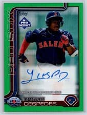 2025 Topps Pro Debut Autographs Yoeilin Cespedes #PD-28 card