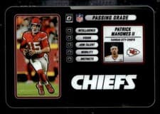 2025 Donruss Optic Passing Grade Patrick Mahomes II #5 card
