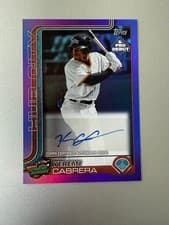 2025 Topps Pro Debut Autographs Yeremi Cabrera #PD-103 card