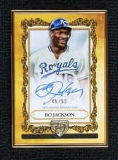 2025 Topps Gilded Collection Topps Gallery of Gold Autographs Bo Jackson #GOG-BJ card