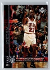 Michael Jordan 1997 Upper Deck Game Dated Memorable Moments card