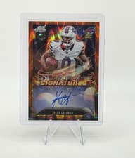 2025 Topps Cosmic Chrome Solar Flares Signatures Keon Coleman #SFS-KC card