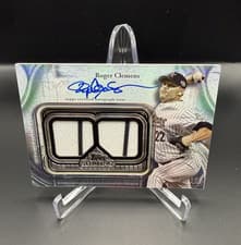 Roger Clemens 2025 Topps Sterling Strikes Autographed Relics card